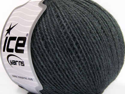 Lot of 8 Skeins ICE WOOL FINE (50% Wool) Hand Knitting Yarn Grey