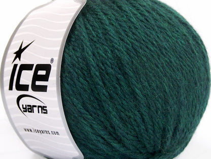 Lot of 3 x 100gr Skeins Ice Yarns SUPERBULKY WOOL (40% Wool) Yarn Teal Melange