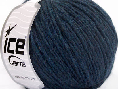Lot of 8 Skeins Ice Yarns FIAMMATO (45% Wool) Hand Knitting Yarn Navy