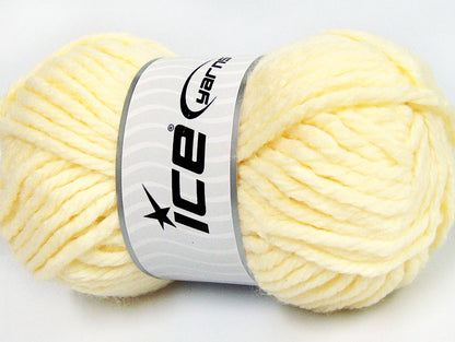 Lot of 4 x 100gr Skeins Ice Yarns SALE WINTER (40% Wool) Yarn Light Yellow