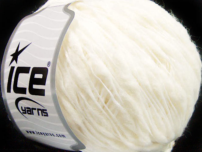 Lot of 8 Skeins Ice Yarns WOOL DROPS (50% Wool) Hand Knitting Yarn Cream