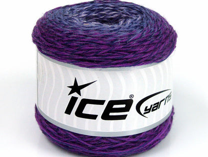 Lot of 2 Skeins ICE CAKES SOCK (75% Superwash Wool) Yarn Purple Shades Lilac