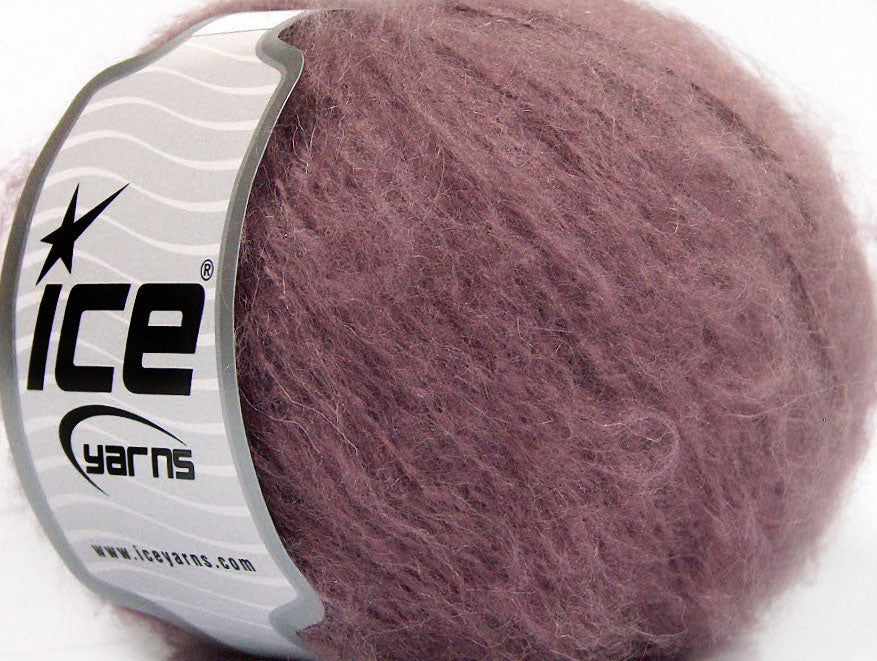 Lot of 8 Skeins ICE PIUMOTTO MOHAIR (20% Mohair 10% Wool) Yarn Light Orchid