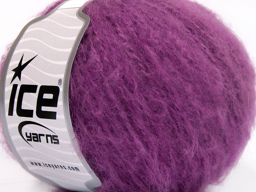 Lot of 8 Skeins Ice Yarns PIUMOTTO MOHAIR (20% Mohair 10% Wool) Yarn Lavender