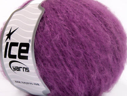 Lot of 8 Skeins Ice Yarns PIUMOTTO MOHAIR (20% Mohair 10% Wool) Yarn Lavender