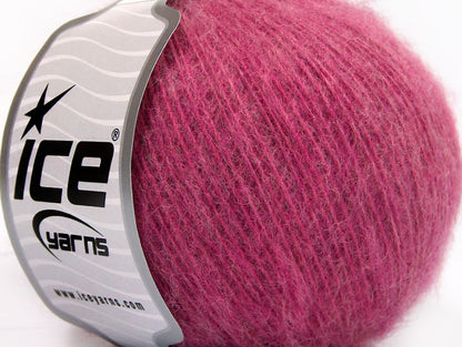 Lot of 8 Skeins ICE RALPH MOHAIR (20% Mohair 30% Wool) Yarn Orchid