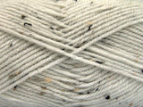 Ice Yarns Lieblings-Tweed – Weiß, Brauntöne – 95 % Acryl, 5 % Viskose