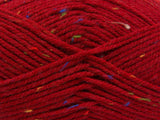 Ice Yarns Lieblings-Tweed – Rot, Regenbogen – 95 % Acryl, 5 % Viskose