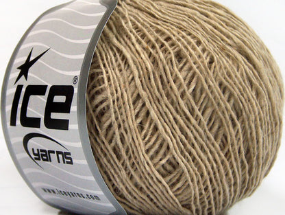 Lot of 8 Skeins Ice Yarns SALE LUXURY-PREMIUM (30% Alpaca 40% Wool) Yarn Beige Melange