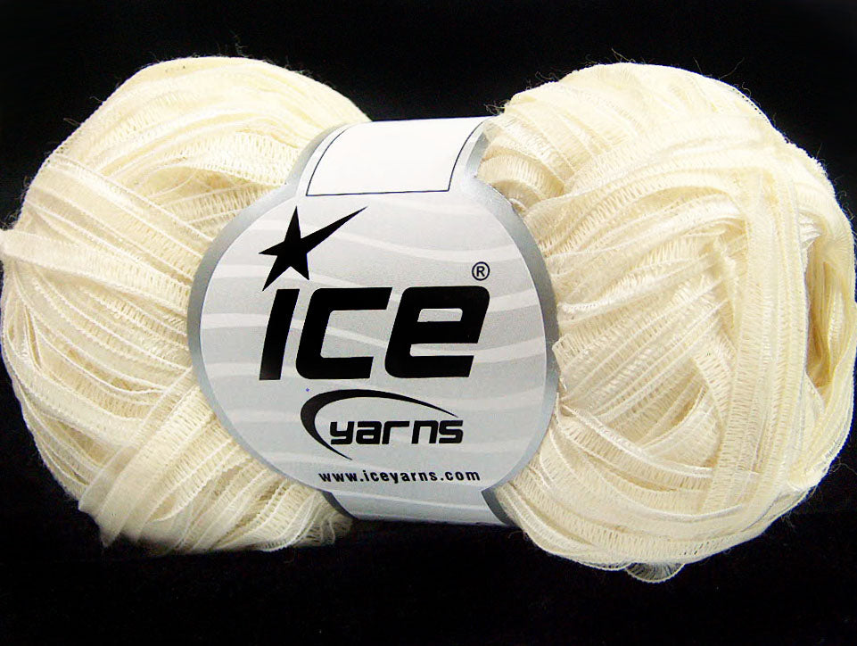Lot of 8 Skeins ICE SALE SUMMER (50% Cotton) Hand Knitting Yarn Cream