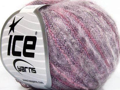 Lot of 10 Skeins Ice Yarns KID MOHAIR FLAMME (37% Kid Mohair) Yarn Lilac Shades