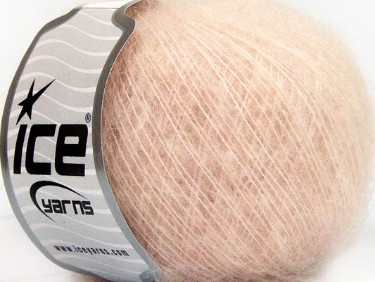 Lot of 10 Skeins ICE KID MOHAIR FINE (30% Kid Mohair) Yarn Light Pink