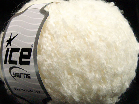 Lot of 8 Skeins ICE SALE WINTER (40% Wool) Hand Knitting Yarn Cream