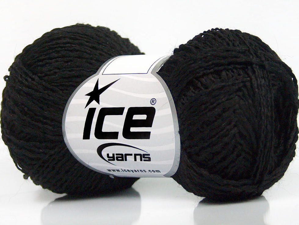 Lot of 8 Skeins Ice Yarns SALE WINTER (40% Wool) Hand Knitting Yarn Black