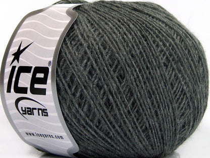 Lot of 8 Skeins Ice Yarns ACRYL CORD FINE Hand Knitting Yarn Grey