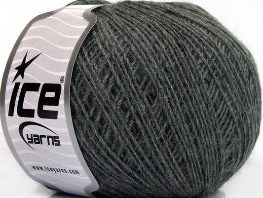 Lot of 8 Skeins Ice Yarns ACRYL CORD FINE Hand Knitting Yarn Grey
