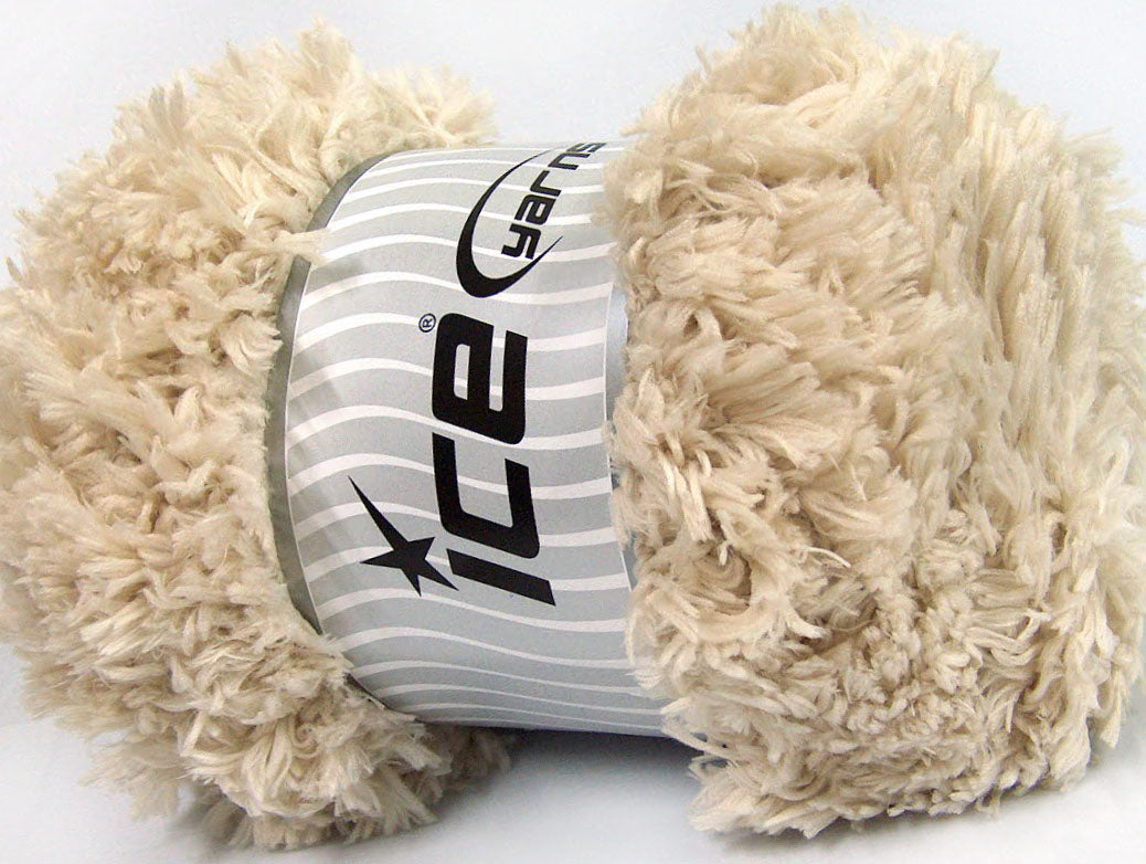 Lot of 2 x 200gr Skeins Ice Yarns LAMBKIN (100% MicroFiber) Yarn Beige