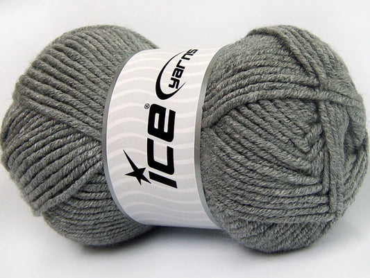 Lot of 4 x 100gr Skeins ICE LACQUER Hand Knitting Yarn Grey