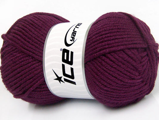 Lot of 4 x 100gr Skeins ICE LACQUER Hand Knitting Yarn Purple