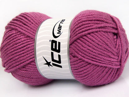 Lot of 4 x 100gr Skeins ICE LACQUER Hand Knitting Yarn Orchid