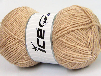 Lot of 4 x 100gr Skeins Ice Yarns CLASSIC ARAN Hand Knitting Yarn Beige