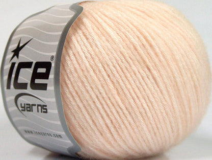 Lot of 8 Skeins Ice Yarns BAMBOO SOFTAIR (15% Bamboo) Yarn Light Salmon