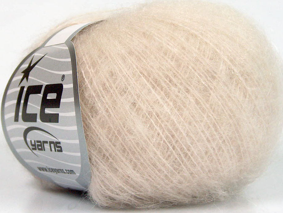 Lot of 10 Skeins ICE KID MOHAIR FINE (30% Kid Mohair) Yarn Powder Pink