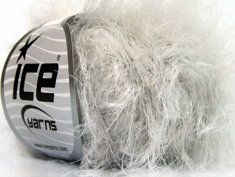 Lot of 8 Skeins Ice Yarns TECHNO Hand Knitting Yarn Light Grey