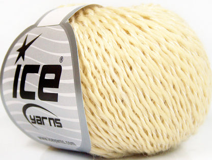 Lot of 8 Skeins ICE SALE LUXURY-PREMIUM (100% Wool) Hand Knitting Yarn Cream