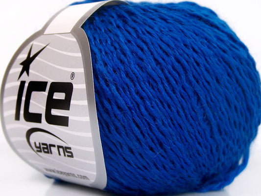 Lot of 8 Skeins ICE SALE WINTER (60% Wool) Hand Knitting Yarn Blue