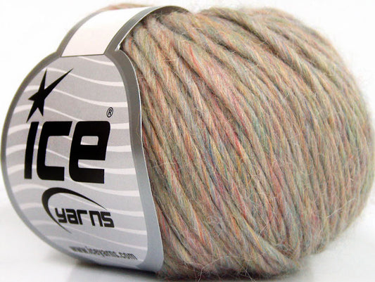 Lot of 8 Skeins ICE PERU ALPACA BULKY (25% Alpaca 50% Merino Wool) Yarn Pastel Colors