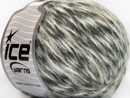 Lot of 6 Skeins ICE SALE WINTER (50% Wool) Hand Knitting Yarn Grey Shades