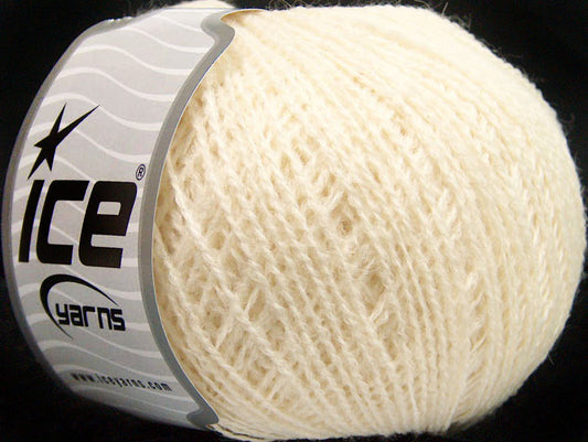 Lot of 8 Skeins ICE PRINCE (30% Baby Alpaca 35% Merino Wool) Yarn Cream