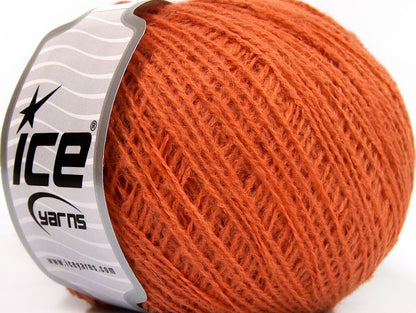Lot of 8 Skeins ICE MASTER ALPACA FINE (25% Alpaca 25% Merino Wool) Yarn Orange