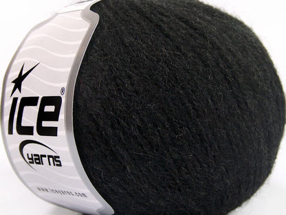 Lot of 8 Skeins ICE MASTER ALPACA (25% Alpaca 25% Merino Wool) Yarn Black