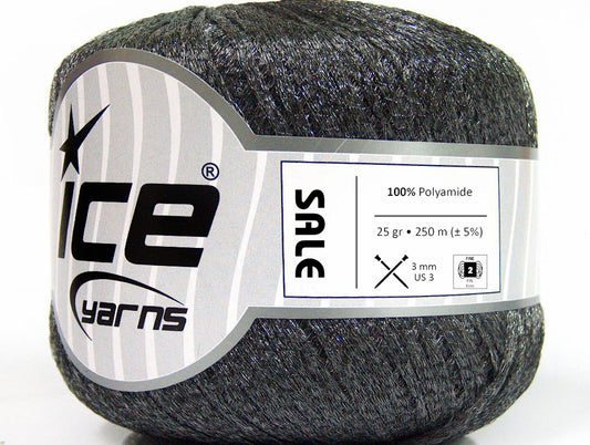 Lot of 6 Skeins Ice Yarns SALE RIBBON Hand Knitting Yarn Grey