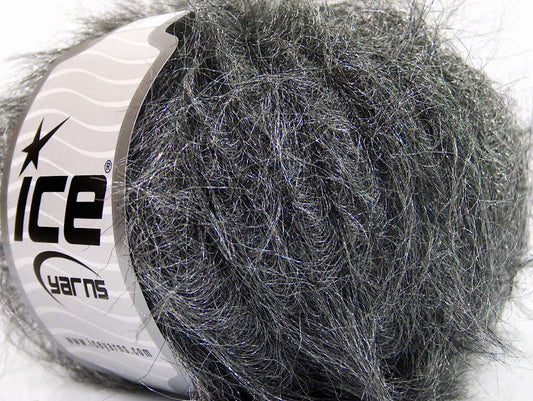 Lot of 8 Skeins Ice Yarns SALE EYELASH Hand Knitting Yarn Grey