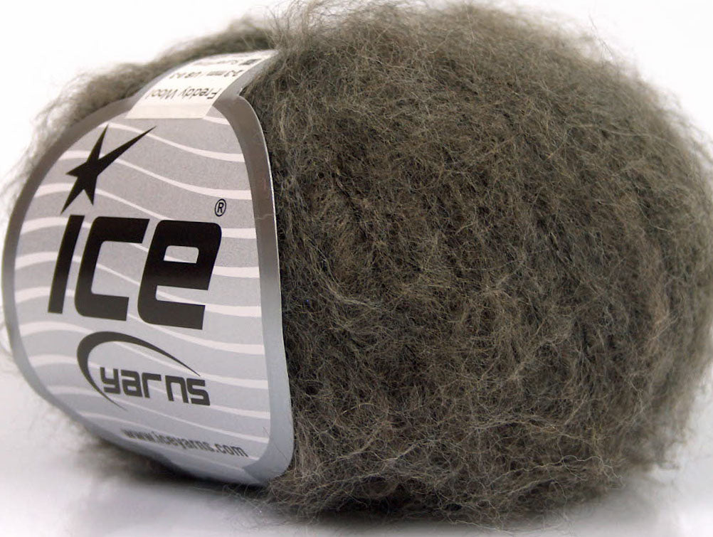 Lot of 10 Skeins Ice Yarns FREDDY WOOL (26% Wool 16% Viscose) Yarn Dark Camel