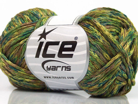 Lot of 8 Skeins ICE CACTUS TROPICAL Hand Knitting Yarn Green Shades