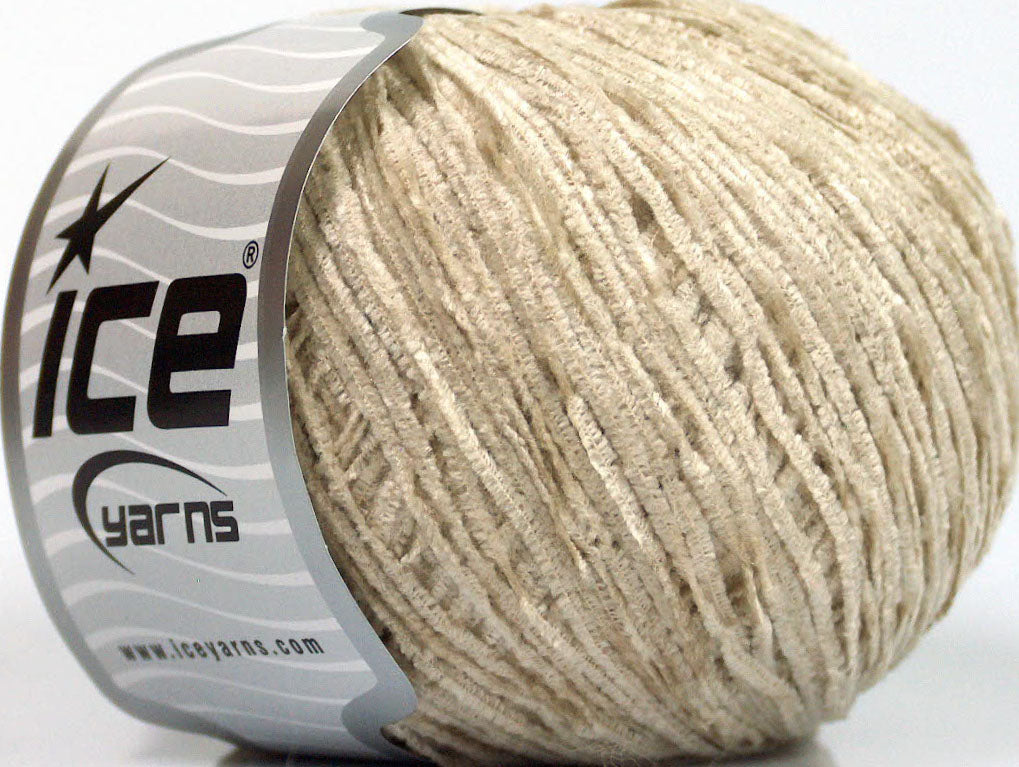 Lot of 6 Skeins ICE AMIGURUMI CHENILLE Hand Knitting Yarn Beige