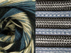 Schwarz, Blau, Creme