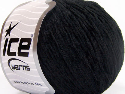 Lot of 6 Skeins ICE AMIGURUMI CHENILLE Hand Knitting Yarn Black