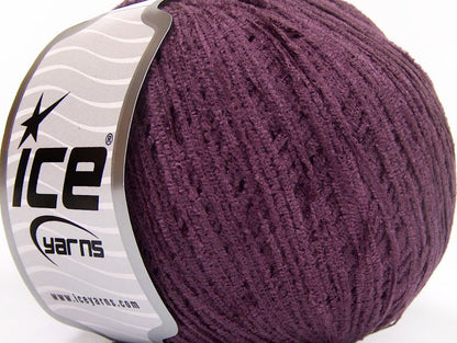 Lot of 6 Skeins Ice Yarns AMIGURUMI CHENILLE Hand Knitting Yarn Purple