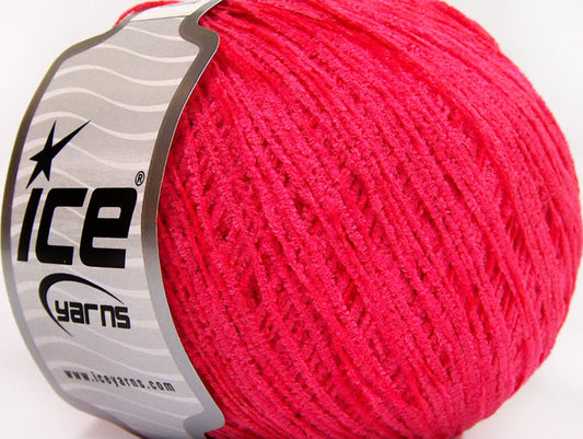 Lot of 6 Skeins Ice Yarns AMIGURUMI CHENILLE Hand Knitting Yarn Gipsy Pink