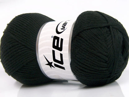 Lot of 4 x 100gr Skeins Ice Yarns BABY SOFTY Hand Knitting Yarn Black
