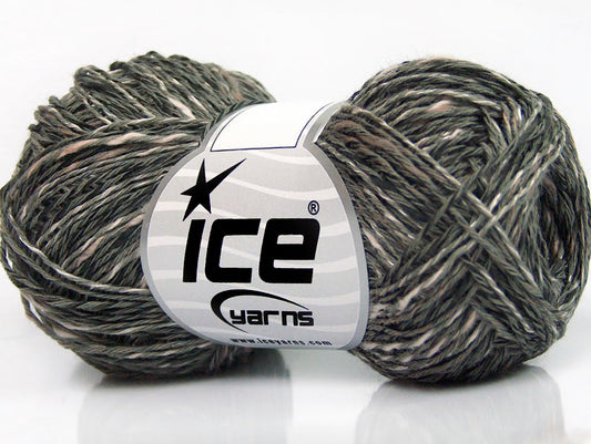 Lot of 8 Skeins Ice Yarns CANARIO (40% Cotton 20% Viscose) Yarn Grey