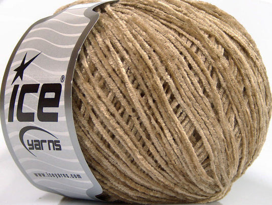 Lot of 6 Skeins Ice Yarns AMIGURUMI CHENILLE Hand Knitting Yarn Camel