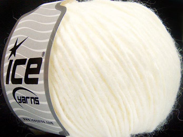 Lot of 8 Skeins Ice Yarns SALE PLAIN Hand Knitting Yarn Ecru