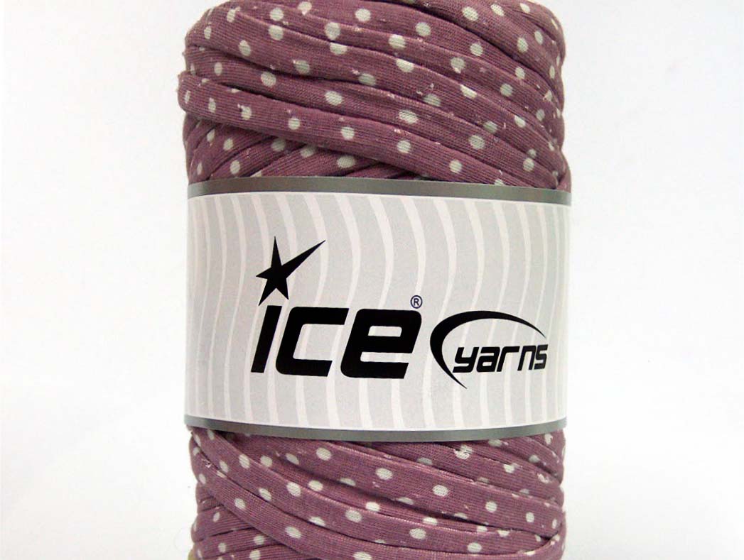 250 gr ICE UPCYCLED FABRIC 250 (95% Cotton 5% Elastan) Yarn Light Orchid White