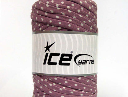 250 gr ICE UPCYCLED FABRIC 250 (95% Cotton 5% Elastan) Yarn Light Orchid White